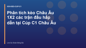 Read more about the article Phân tích kèo Châu Âu 1X2 các trận đấu hấp dẫn tại Cúp C1 Châu Âu